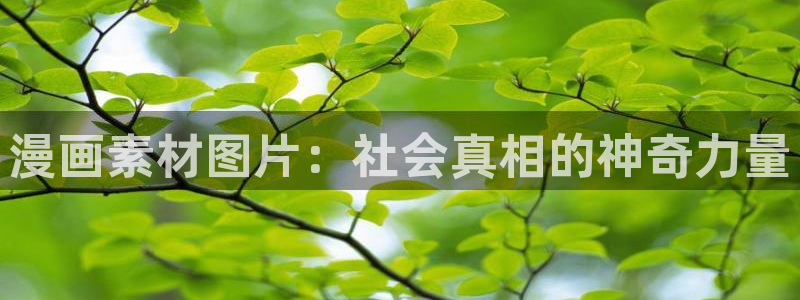 虫虫漫画免费在线：漫画素材图片：社会真相的神奇力量